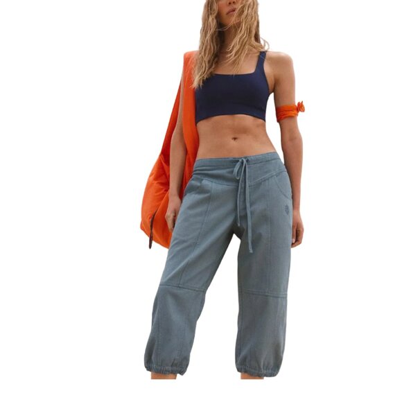 Free People Movement – For Real Crop Pants – Summer Storm – Small – NWT - Picture 3 of 14
